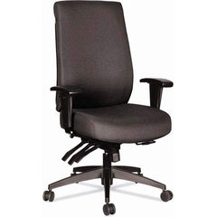 ALERA - Swivel & Adjustable Office Chairs Type: Multifunction Chair Color: Black - Eagle Tool & Supply