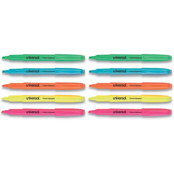 UNIVERSAL - Markers & Paintsticks Type: Highlighters Color: Assorted - Eagle Tool & Supply