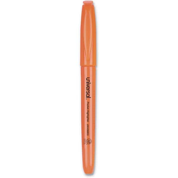 UNIVERSAL - Markers & Paintsticks Type: Highlighters Color: Fluorescent Orange - Eagle Tool & Supply