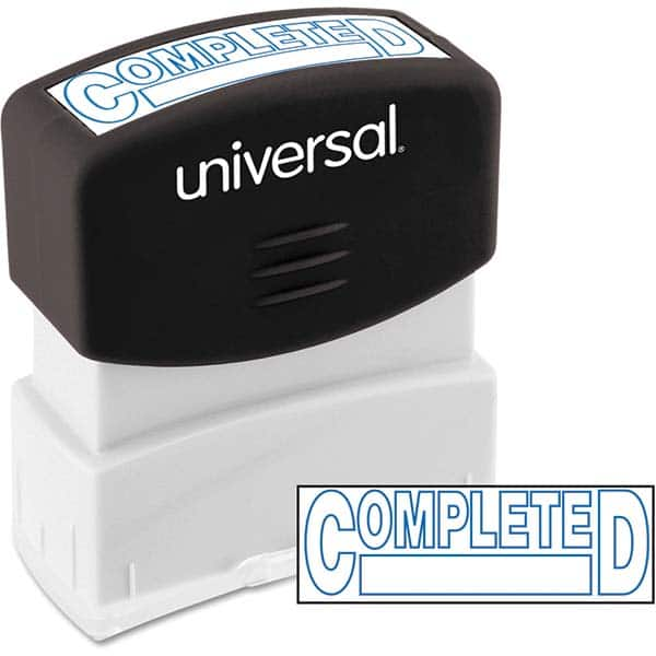 UNIVERSAL - Pre-inked Stock Stamps Type: Message Message: COMPLETED - Eagle Tool & Supply