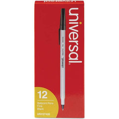 UNIVERSAL - Pens & Pencils Type: Stick Pen Color: Black - Eagle Tool & Supply