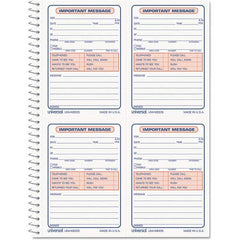 UNIVERSAL - Note Pads, Writing Pads & Notebooks Writing Pads & Notebook Type: Telephone Message Book Size: 5-1/2 x 3-3/16 - Eagle Tool & Supply