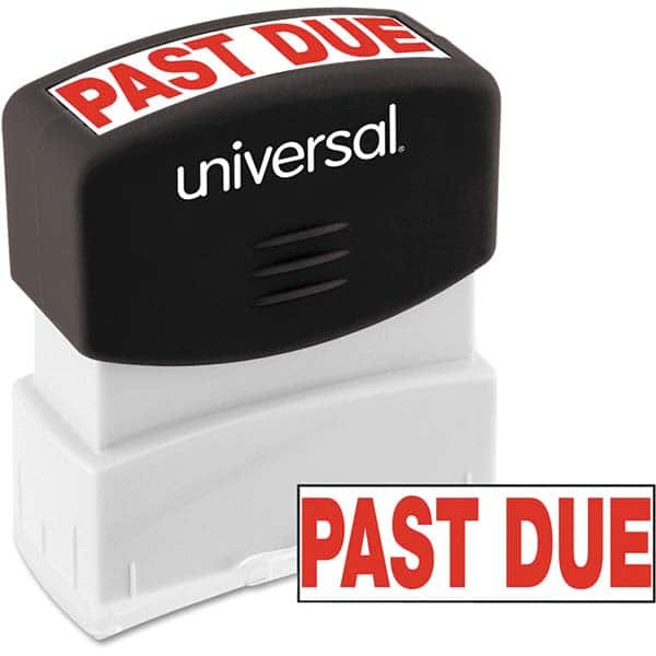 UNIVERSAL - Pre-inked Stock Stamps Type: Message Message: PAST DUE - Eagle Tool & Supply