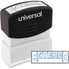 UNIVERSAL - Pre-inked Stock Stamps Type: Message Message: ENTERED - Eagle Tool & Supply