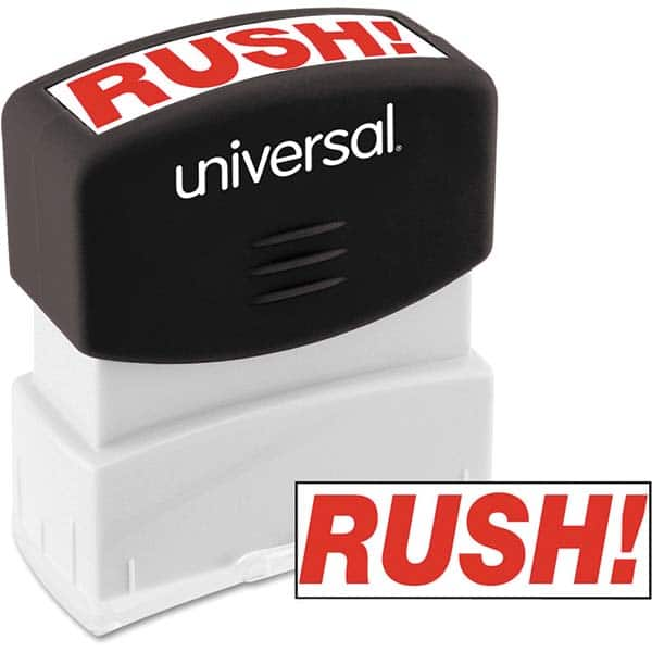 UNIVERSAL - Pre-inked Stock Stamps Type: Message Message: RUSH - Eagle Tool & Supply