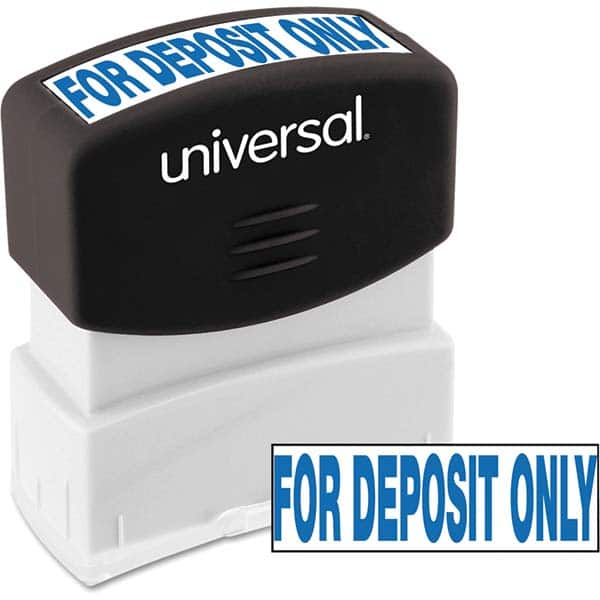 UNIVERSAL - Pre-inked Stock Stamps Type: Message Message: for DEPOSIT ONLY - Eagle Tool & Supply