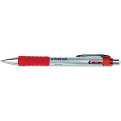 UNIVERSAL - Pens & Pencils Type: Comfort Grip Retractable Pen Color: Red - Eagle Tool & Supply