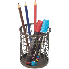 UNIVERSAL - Desktop File Organizers Type: Pencil Cup Color: Bronze - Eagle Tool & Supply