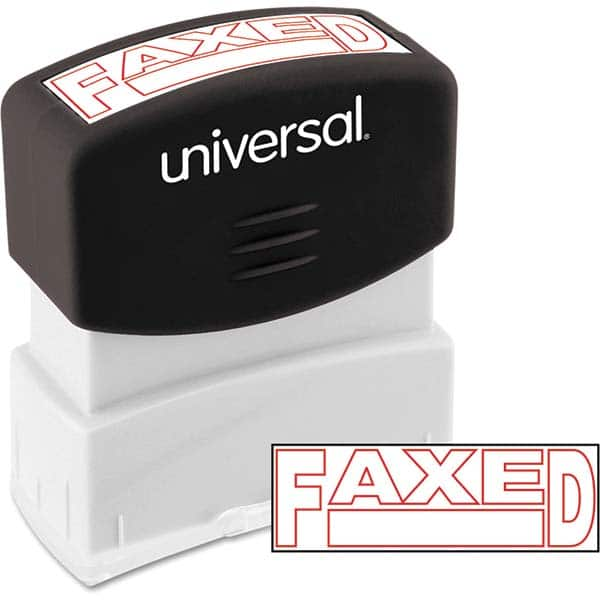 UNIVERSAL - Pre-inked Stock Stamps Type: Message Message: FAXED - Eagle Tool & Supply