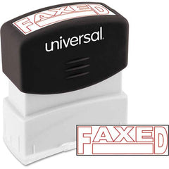 UNIVERSAL - Pre-inked Stock Stamps Type: Message Message: FAXED - Eagle Tool & Supply