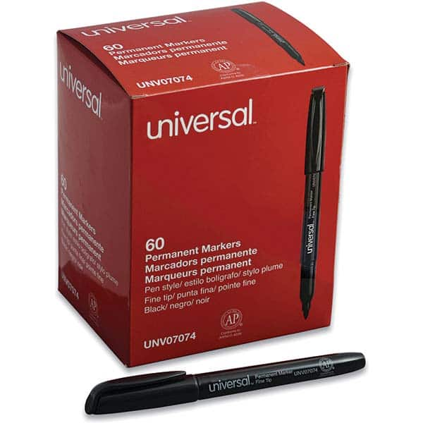 UNIVERSAL - Markers & Paintsticks Type: Permanent Color: Black - Eagle Tool & Supply