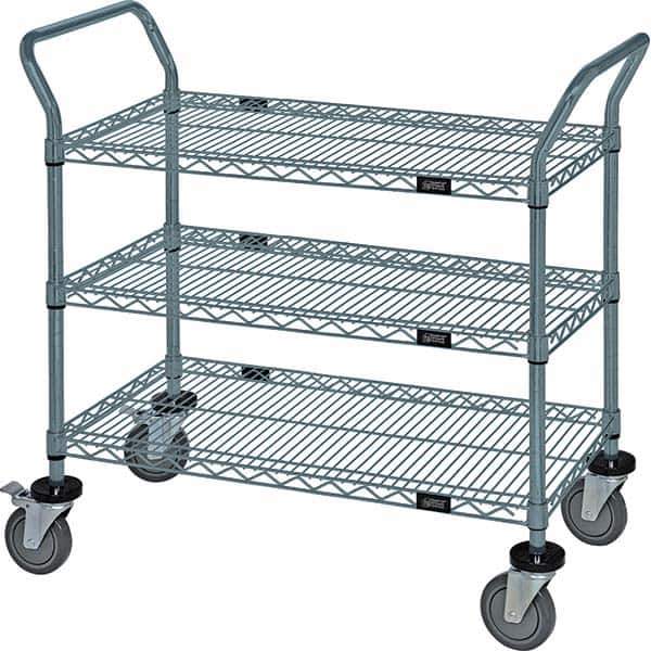 Utility Cart: Wire, Gray