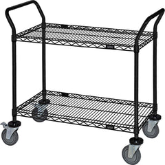 Utility Cart: Black Swivel