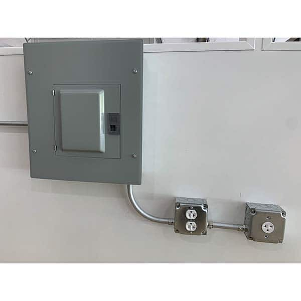 Panel Built - Temporary Structure Parts & Accessories Type: Wiring Additional Information: Outlet Boxes; Switches; Wiring; Conduit Fit Into Binder Post - Eagle Tool & Supply