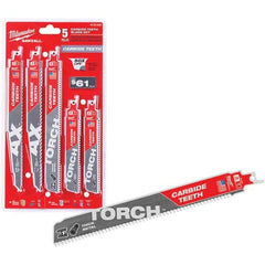 Milwaukee Tool - Reciprocating Saw Blade Sets Blade Material: Bi-Metal Minimum Blade Length (Inch): 6 - Eagle Tool & Supply