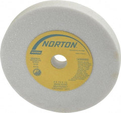 Norton - 60 Grit Aluminum Oxide Type 1 Internal Grinding Wheel - 4" Diam x 1/2" Hole x 1/2" Thick, 8,120 Max RPM, Type 1 Medium Grade, K Hardness, Vitrified Bond, One-Side Recess - Eagle Tool & Supply