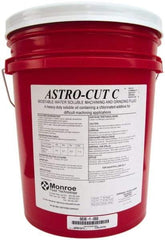 Monroe Fluid Technology - Astro-Cut C, 5 Gal Pail Cutting & Grinding Fluid - Water Soluble, For CNC Milling, Drilling, Tapping, Turning - Eagle Tool & Supply