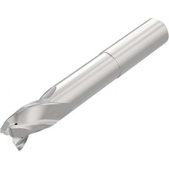Niagara Cutter - 1/2", 3/4" LOC, 1/2" Shank Diam, 4" OAL, 3 Flute Solid Carbide Square End Mill - Eagle Tool & Supply