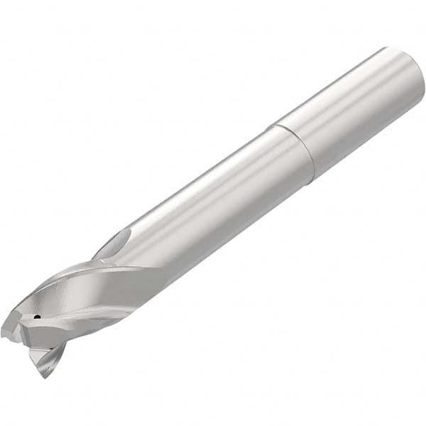 Niagara Cutter - 1/2", 3/4" LOC, 1/2" Shank Diam, 4-1/2" OAL, 3 Flute Solid Carbide Square End Mill - Eagle Tool & Supply