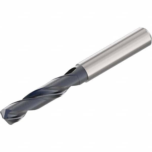 Seco - 9/16" 140° Spiral Flute Solid Carbide Screw Machine Drill Bit - Eagle Tool & Supply