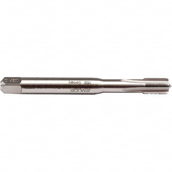 Emuge - M9x0.75 Metric Fine 6H 0 Flute Bright Finish Cobalt Machine Tap - Eagle Tool & Supply