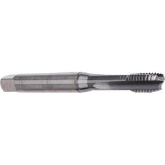 Emuge - M8x1.25 Metric 6H 3 Flute TiCN Finish Cobalt Machine Tap - Eagle Tool & Supply