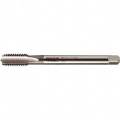 Emuge - 7/16-28 UNEF 2B 0 Flute Nitride Finish Cobalt Machine Tap - Eagle Tool & Supply