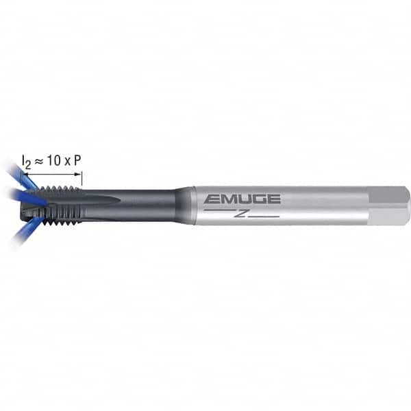 Emuge - M8x1.25 Metric 6H 0 Flute GLT-1 Finish Powdered Metal Spiral Point Tap - Eagle Tool & Supply