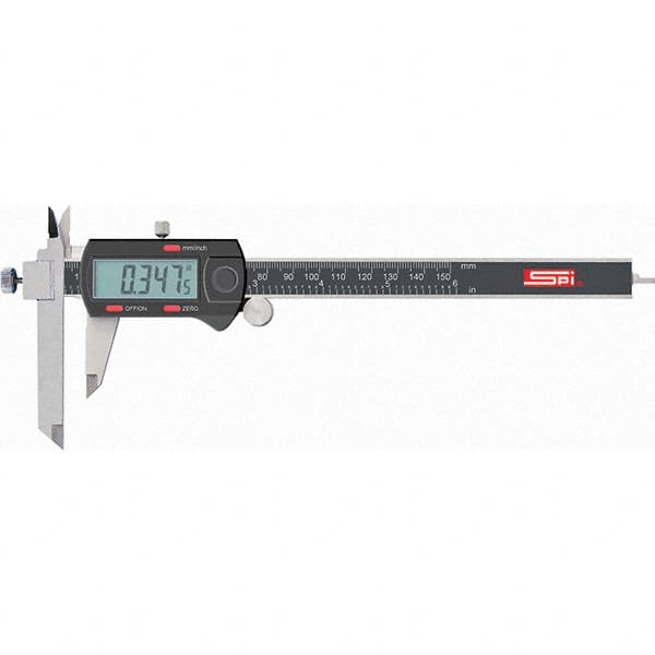 SPI - 0 to 150mm Range, 0.01mm Resolution, Electronic Caliper - Eagle Tool & Supply
