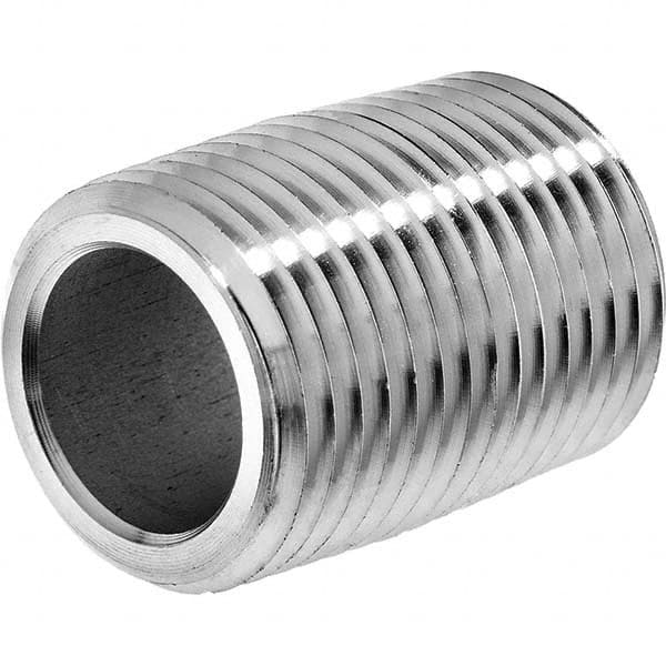 USA Sealing - 1/8 x 0.75" 316 Stainless Steel Pipe Nipple - Eagle Tool & Supply
