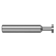 0.5000″ (1/2″) Cutter Diameter × 0.1250″ (1/8″) Width × 0.7500″ (3/4″) Neck Length Carbide Square Standard Keyseat Cutter Non-Ferrous, 6 Flutes