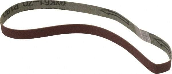 Tru-Maxx - 1/2" Wide x 18" OAL, 180 Grit, Aluminum Oxide Abrasive Belt - Aluminum Oxide, Very Fine, Coated - Eagle Tool & Supply