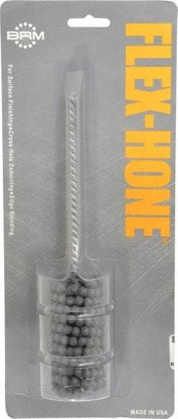 Brush Research Mfg. - 1-3/8" Bore Diam, 120 Grit, Silicon Carbide Flexible Hone - Fine, 8" OAL - Eagle Tool & Supply