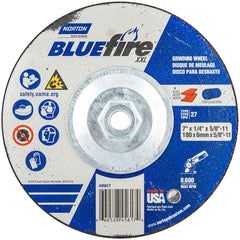 Norton - Depressed-Center Wheels Wheel Diameter (Inch): 7 Wheel Thickness (Inch): 1/4 - Eagle Tool & Supply