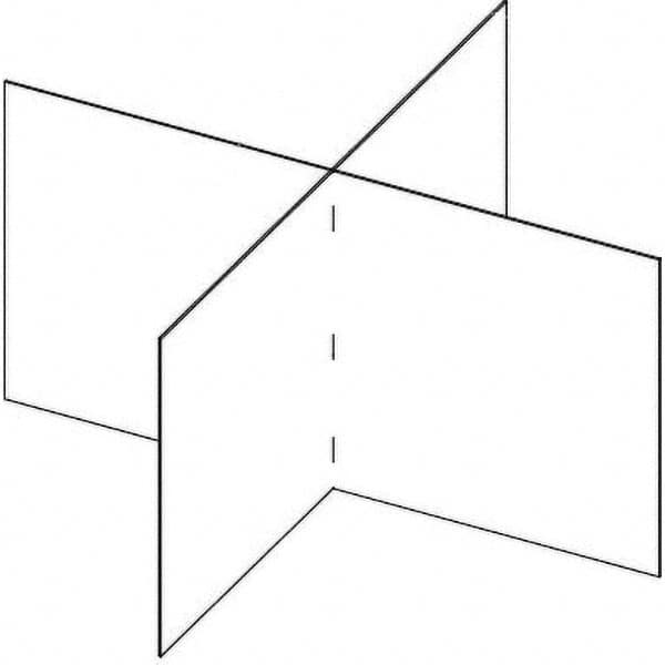 USA Sealing - 36" x 36" Self-Supporting Partition & Panel System-Social Distancing Barrier - Eagle Tool & Supply