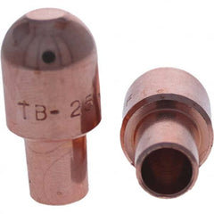 Tuffaloy - Spot Welder Tips For Use With: 5RW Cap Taper Electrode Holder Type: Male Cap B Nose (Dome) - Eagle Tool & Supply