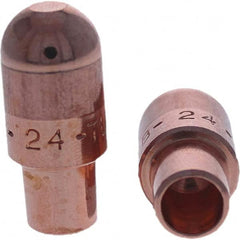 Tuffaloy - Spot Welder Tips For Use With: 4RW Cap Taper Electrode Holder Type: Male Cap B Nose (Dome) - Eagle Tool & Supply