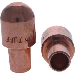 Tuffaloy - Spot Welder Tips For Use With: 5RW Cap Taper Electrode Holder Type: Male Cap B Nose (Dome) - Eagle Tool & Supply