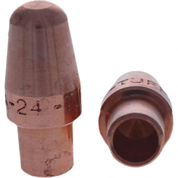 Tuffaloy - Spot Welder Tips For Use With: 4RW Cap Taper Electrode Holder Type: Male Cap A Nose (Pointed) - Eagle Tool & Supply