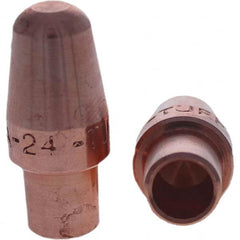 Tuffaloy - Spot Welder Tips For Use With: 4RW Cap Taper Electrode Holder Type: Male Cap A Nose (Pointed) - Eagle Tool & Supply