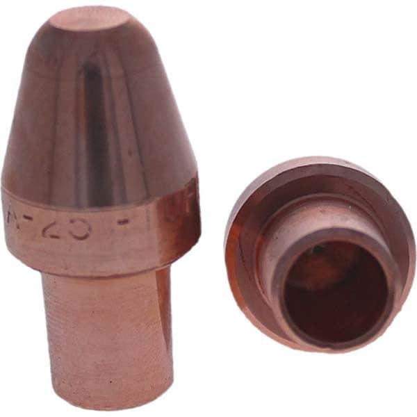Tuffaloy - Spot Welder Tips For Use With: 5RW Cap Taper Electrode Holder Type: Male Cap A Nose (Pointed) - Eagle Tool & Supply
