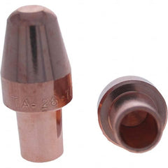 Tuffaloy - Spot Welder Tips For Use With: 6RW Cap Taper Electrode Holder Type: Male Cap A Nose (Pointed) - Eagle Tool & Supply