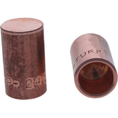Tuffaloy - Spot Welder Tips For Use With: 4RW Cap Taper Electrode Holder Type: Female Cap C Nose (Flat) - Eagle Tool & Supply