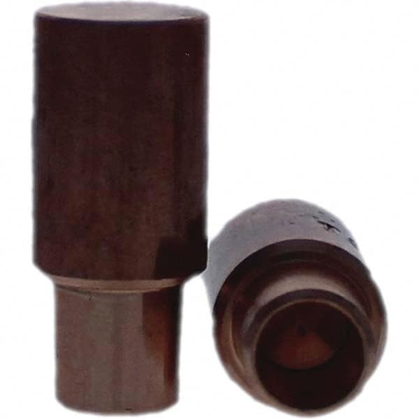 Tuffaloy - Spot Welder Tips For Use With: 4RW Cap Taper Electrode Holder Type: Male Cap C Nose (Flat) - Eagle Tool & Supply