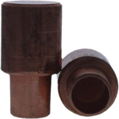 Tuffaloy - Spot Welder Tips For Use With: 7RW Cap Taper Electrode Holder Type: Male Cap C Nose (Flat) - Eagle Tool & Supply