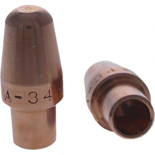 Tuffaloy - Spot Welder Tips For Use With: 4RW Cap Taper Electrode Holder Type: Male Cap A Nose (Pointed) - Eagle Tool & Supply