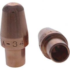 Tuffaloy - Spot Welder Tips For Use With: 4RW Cap Taper Electrode Holder Type: Male Cap A Nose (Pointed) - Eagle Tool & Supply