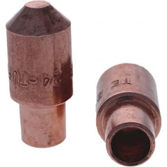 Tuffaloy - Spot Welder Tips For Use With: 4RW Cap Taper Electrode Holder Type: Male Cap E Nose (Truncated) - Eagle Tool & Supply