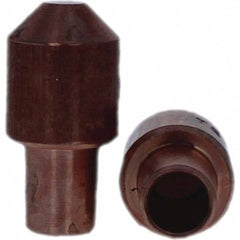 Tuffaloy - Spot Welder Tips For Use With: 7RW Cap Taper Electrode Holder Type: Male Cap E Nose (Truncated) - Eagle Tool & Supply