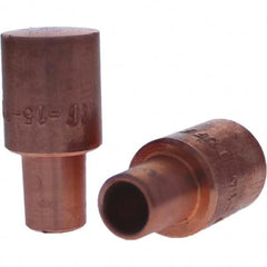 Tuffaloy - Spot Welder Tips For Use With: 5RW Cap Taper Electrode Holder Type: Male Cap F Nose (Radius) - Eagle Tool & Supply